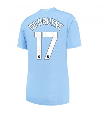 Manchester City Kevin De Bruyne #17 Primera Equipación Mujer 2023-24 Manga Corta